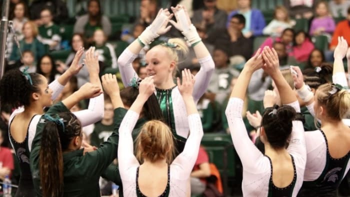 Michigan State gymnastics (PHOTO: MSU SID)